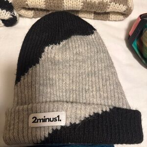 2minus1 Black and Gray Beanie